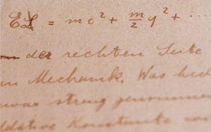 Manuscritos da teoria da relatividade de Einstein Render