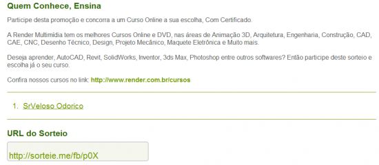 Sorteio-Cursos-Render-01 Imagem de sorteio de cursos educacionais no Facebook