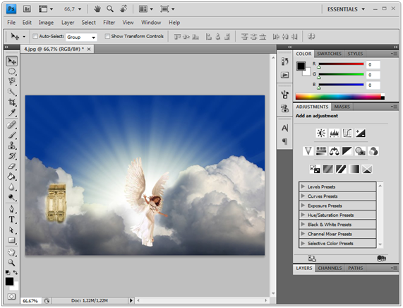 Edição gráfica em Adobe Photoshop CS4