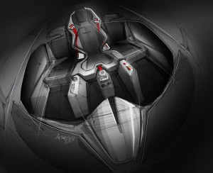 Assento de superesportivo destacando design e sofisticação brasileira