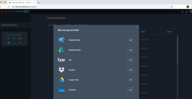 AutoCAD Web App: novo armazenamento em nuvem