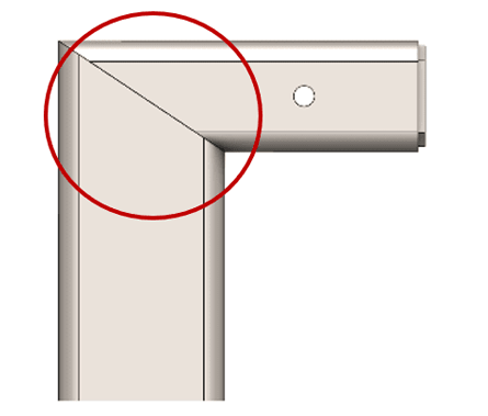 meia-esquadria full flush