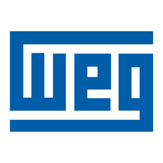 Logo da WEG, destacando inovação em desenvolvimento de produtos com 3D