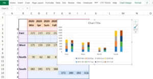 Leia mais sobre o artigo TUTORIAL Excel: 2 maneiras de criar gráficos de colunas empilhadas em cluster do Excel