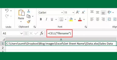 Aprenda a Fórmula para inserir o nome da planilha no Excel