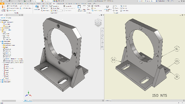 Autodesk Inventor 2022: vistas sombreadas de desenho aprimoradas