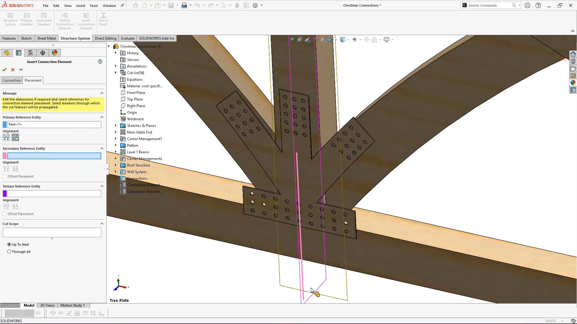 Inserir conexões no SOLIDWORKS 2022