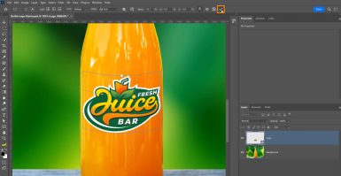 Tutorial PHOTOSHOP: Como colocar logotipo em uma garrafa