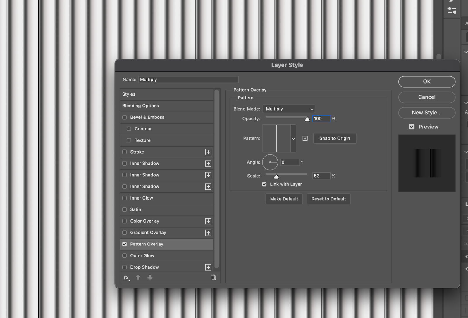 Etapa do tutorial do Photoshop para aprender como criar um efeito de vidro de palheta
