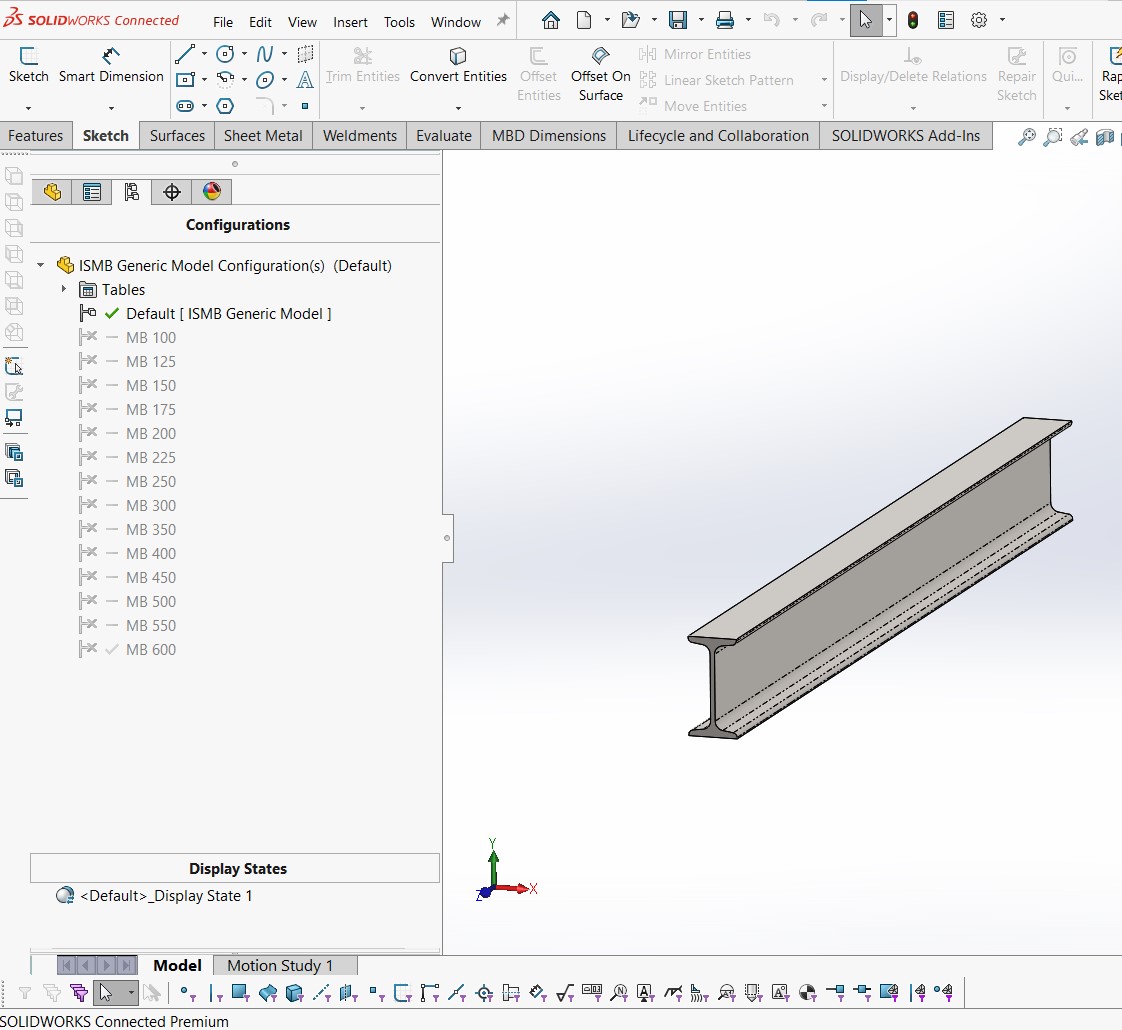 Ilustração do processo de adição de peça personalizada no SOLIDWORKS Toolbox