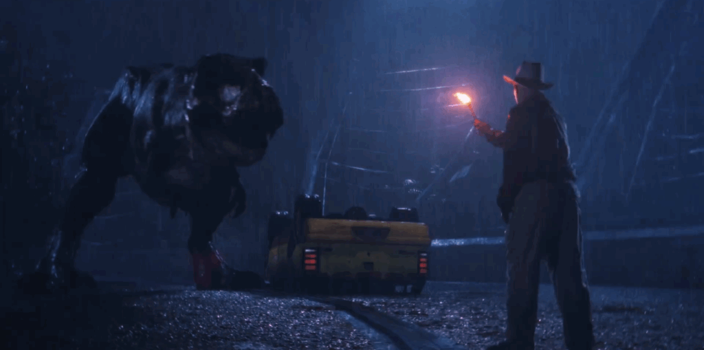 T-Rex em fuga em cena recriada no Blender com detalhes impressionantes