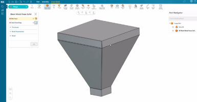 NOVIDADE NX: Fluxo de trabalho simplifiicado com Chapas Metálicas