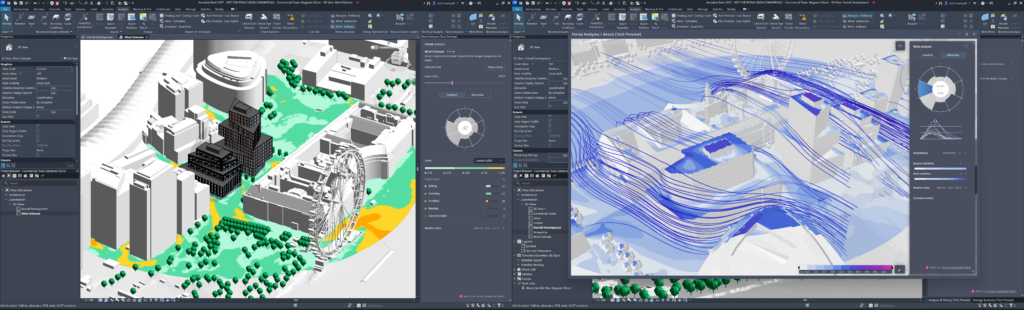 Interface do Revit 2027 mostrando ferramentas de design conectadas e colaborativas
