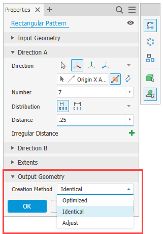 Tutorial sobre dominando padrões no software Inventor com edição de recursos