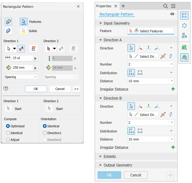 Tutorial sobre dominando padrões no software Inventor com edição de recursos